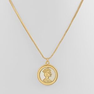 Shell Coin Pendant Necklace